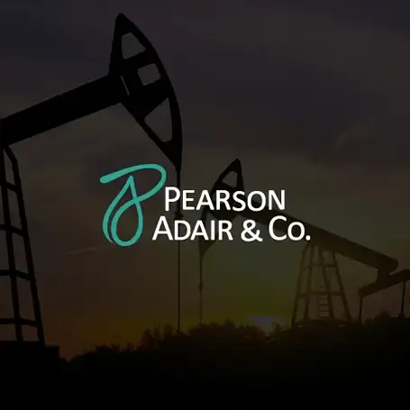 Logo with Oil Rig Background